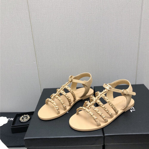 High Quality Luxury Chanel Chain Sandals