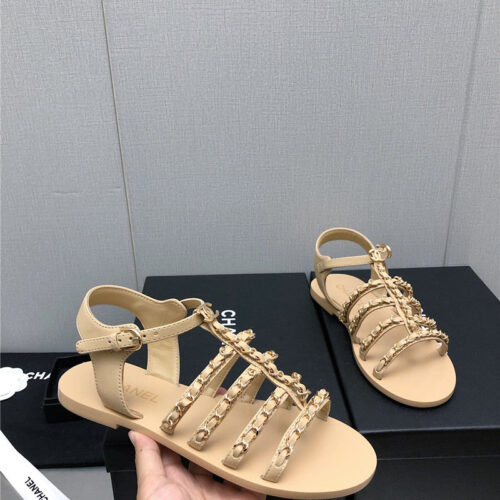High Quality Luxury Chanel Chain Sandals product detail