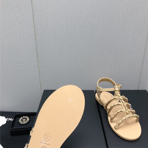 High Quality Luxury Chanel Chain Sandals product detail