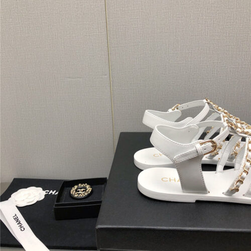 High Quality Luxury Chanel Chain Sandals – Style 60390 product detail