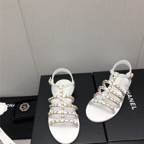 High Quality Luxury Chanel Chain Sandals – Style 60390 alternate view