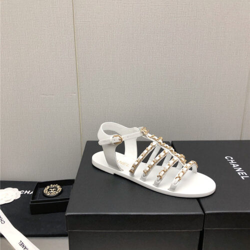 High Quality Luxury Chanel Chain Sandals – Style 60390 product detail