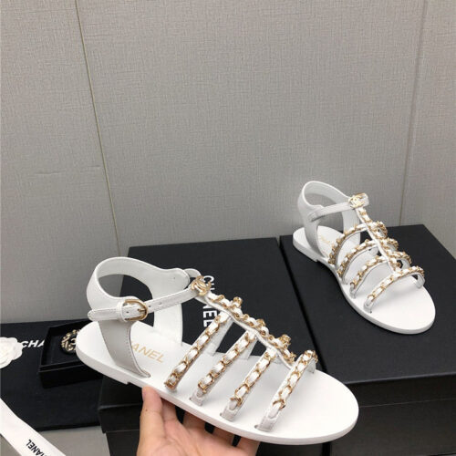 High Quality Luxury Chanel Chain Sandals – Style 60390 product detail