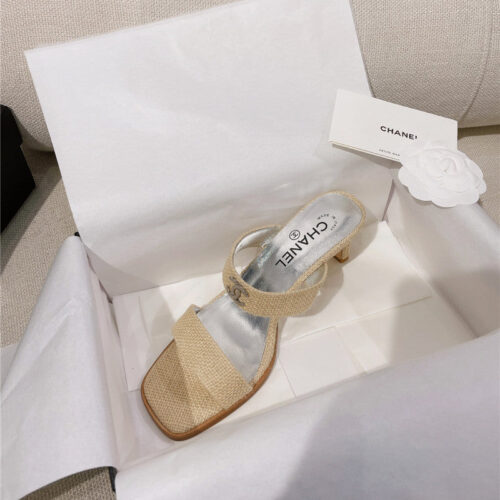 High Quality Luxury Chanel Double C Word With High-Heeled Sandals And Slippers – Style 22566 product detail