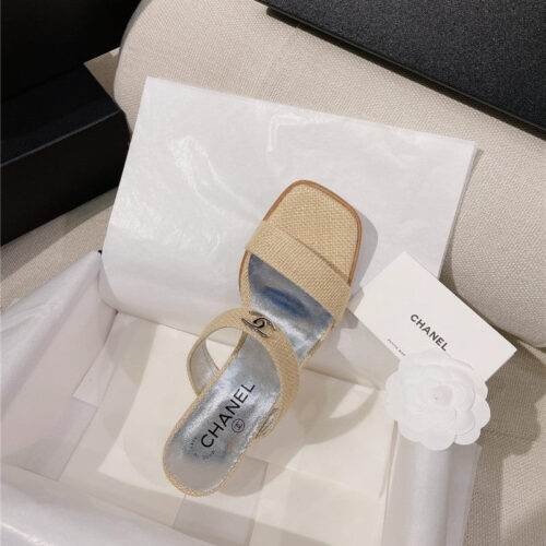 High Quality Luxury Chanel Double C Word With High-Heeled Sandals And Slippers – Style 22566 product detail