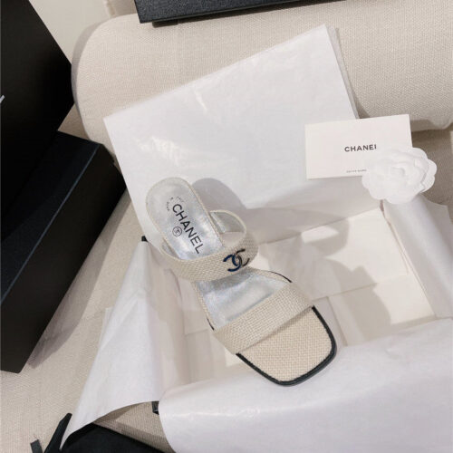 High Quality Luxury Chanel Double C Word With High-Heeled Sandals And Slippers – Style 20870 product detail