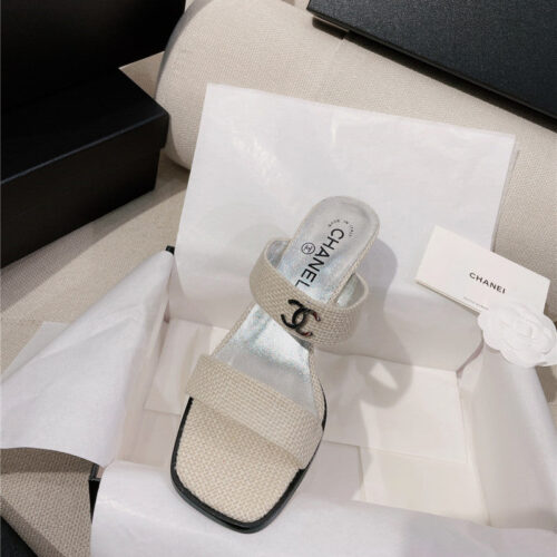 High Quality Luxury Chanel Double C Word With High-Heeled Sandals And Slippers – Style 20870 product detail