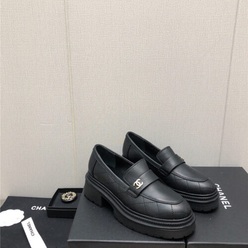 High Quality Luxury Chanel New Rhombus Single Shoes – Style 46694