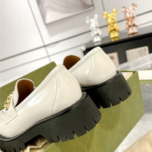 High Quality Luxury Gucci New Double GG Hardware Platform Loafers – Style 03507 product detail