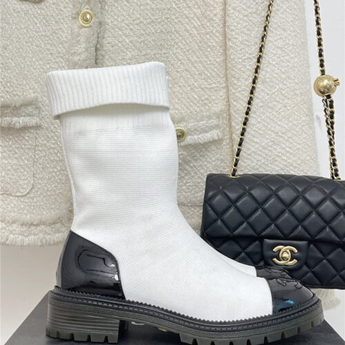 High Quality Luxury Chanel Autumn And Winter New Socks Boots product detail