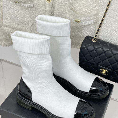 High Quality Luxury Chanel Autumn And Winter New Socks Boots product detail