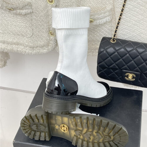 High Quality Luxury Chanel Autumn And Winter New Socks Boots product detail