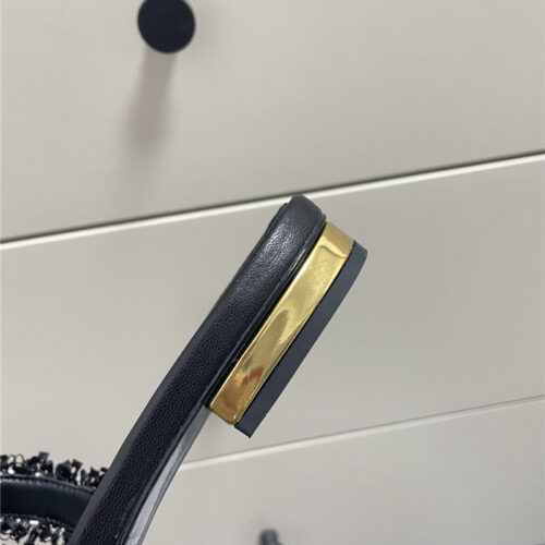 High Quality Luxury Chanel New Pearl Buckle Slippers product detail