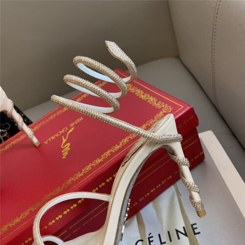 High Quality Luxury Rene Caovilla Snake Band Sandals – Style 18726 product detail