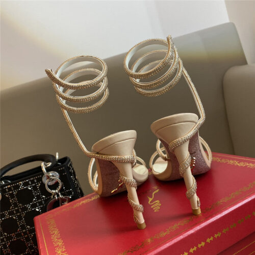 High Quality Luxury Rene Caovilla Snake Band Sandals – Style 18726 product detail