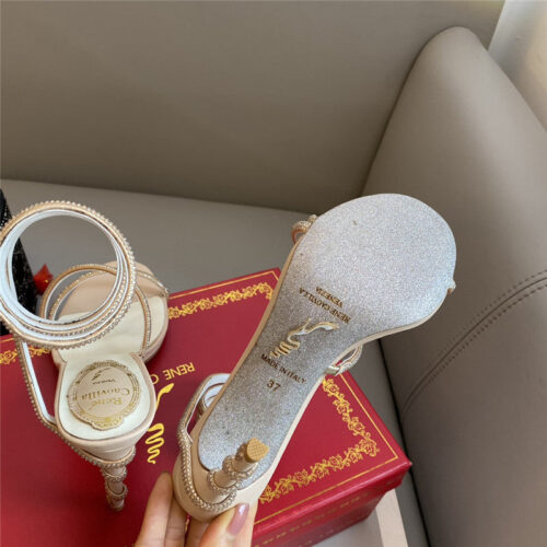 High Quality Luxury Rene Caovilla Snake Band Sandals – Style 18726 product detail