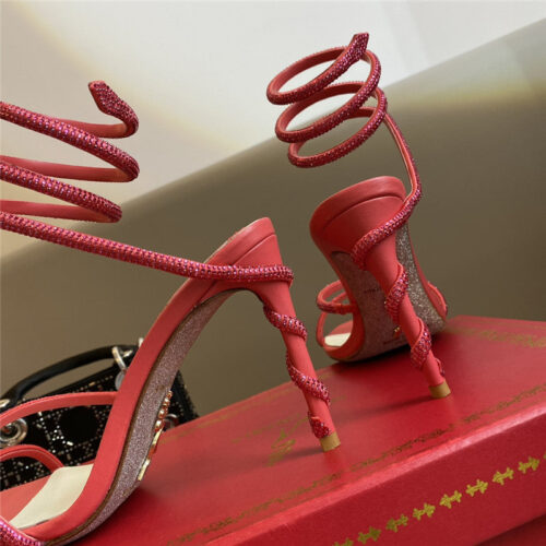 High Quality Luxury Rene Caovilla Snake Band Sandals – Style 46406 product detail