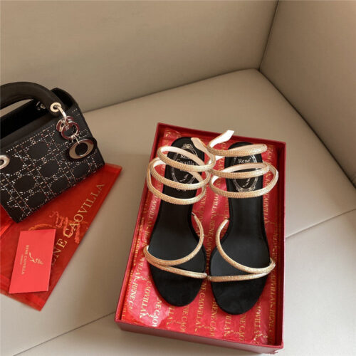 High Quality Luxury Rene Caovilla Snake Band Sandals – Style 05158 product detail