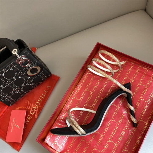 High Quality Luxury Rene Caovilla Snake Band Sandals – Style 05158 product detail