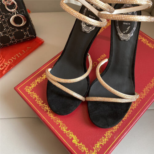 High Quality Luxury Rene Caovilla Snake Band Sandals – Style 05158 product detail