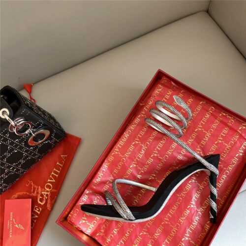 High Quality Luxury Rene Caovilla Snake Band Sandals – Style 36230 product detail