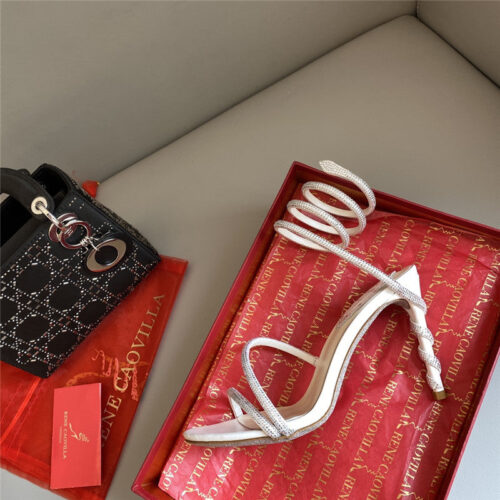 High Quality Luxury Rene Caovilla Snake Band Sandals – Style 00070 product detail