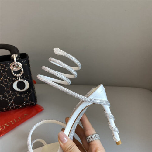 High Quality Luxury Rene Caovilla Snake Band Sandals – Style 00070 product detail