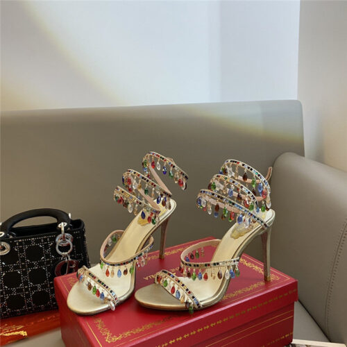 High Quality Luxury Rene Caovilla Classic Snake Wrap Sandals – Style 25510 product detail