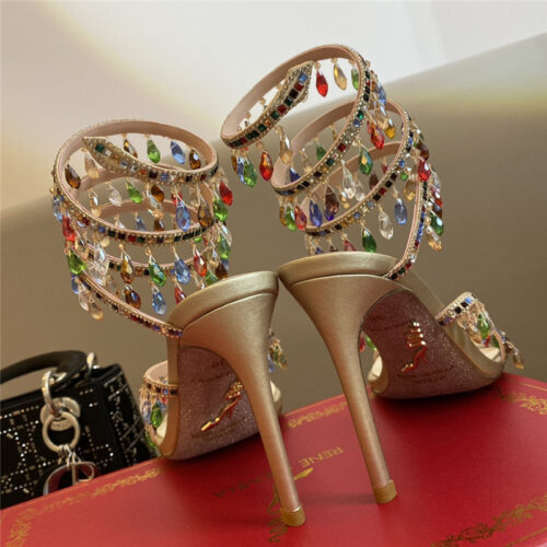High Quality Luxury Rene Caovilla Classic Snake Wrap Sandals – Style 25510 product detail