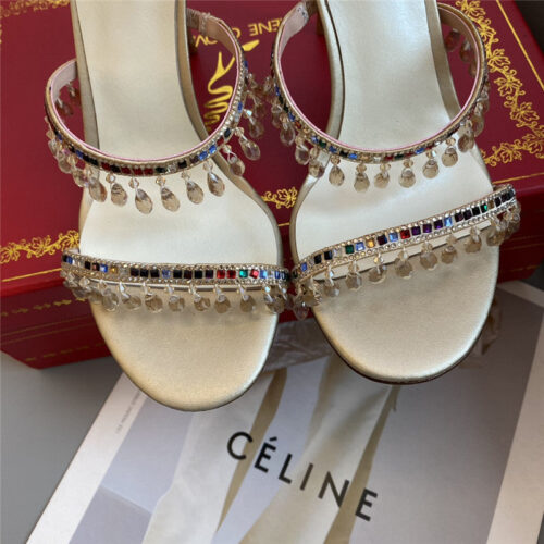 High Quality Luxury Rene Caovilla Classic Snake Wrap Sandals – Style 89350 product detail