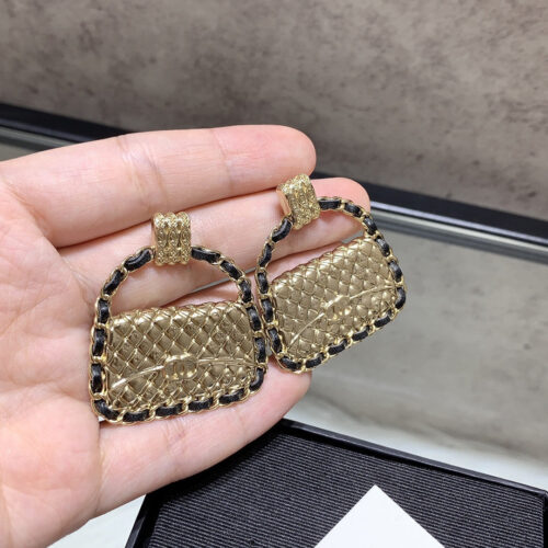 High Quality Luxury Chanel Diamond Bag Earrings – Style 49813 product detail
