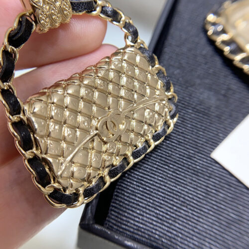 High Quality Luxury Chanel Diamond Bag Earrings – Style 49813 product detail