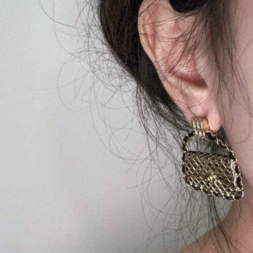High Quality Luxury Chanel Diamond Bag Earrings – Style 49813 alternate view