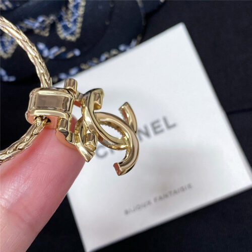 High Quality Luxury Chanel Double C Crystal Snake Bone Necklace product detail