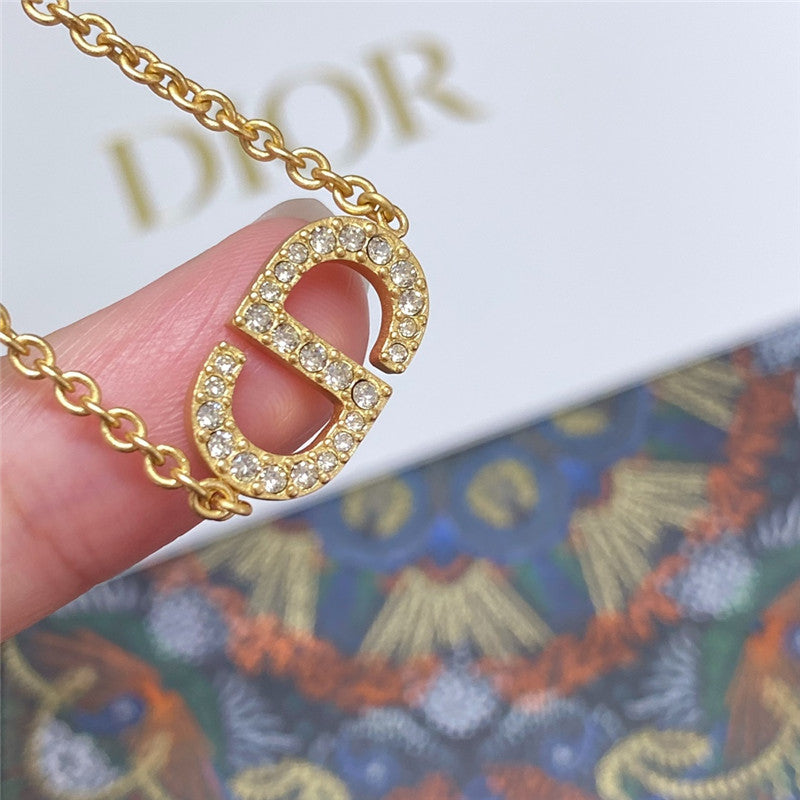 High Quality Luxury Dior Cd Diamond Necklace – Style 50606 product detail