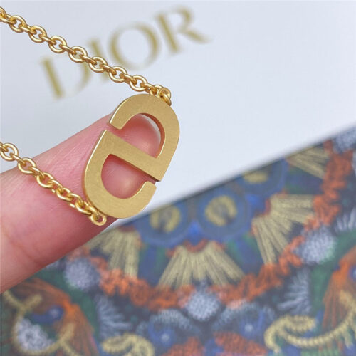 High Quality Luxury Dior Cd Diamond Necklace – Style 50606 product detail