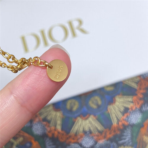 High Quality Luxury Dior Cd Diamond Necklace – Style 50606 product detail