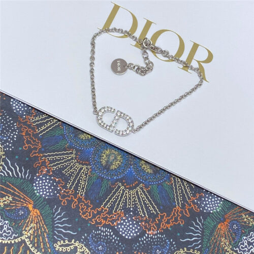 High Quality Luxury Dior Cd Diamond Necklace product detail