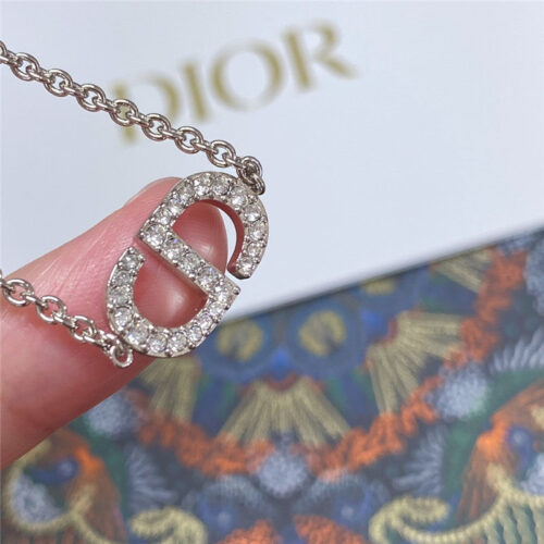 High Quality Luxury Dior Cd Diamond Necklace product detail