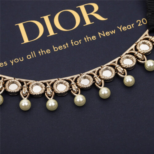 High Quality Luxury Dior Multi-Mirror Beads Web Necklace product detail