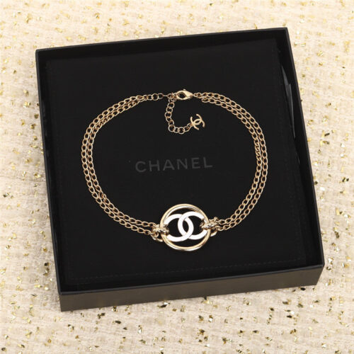 High Quality Luxury Chanel Drop Oil Double C Necklace product detail