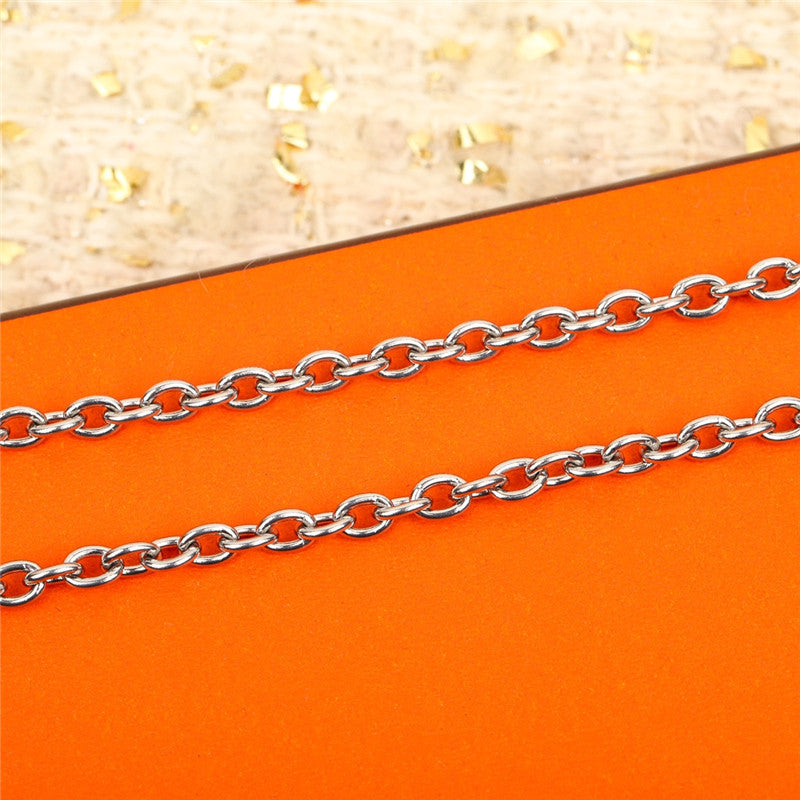 High Quality Luxury Hermes Metal Chain Necklace product detail
