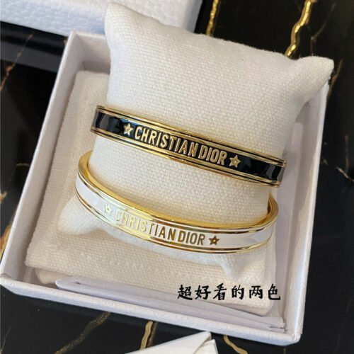 High Quality Luxury Dior D Letter Open Bracelet