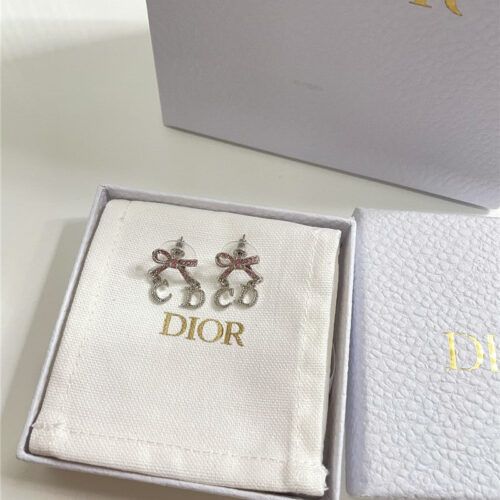 High Quality Luxury Dior Bow Earrings