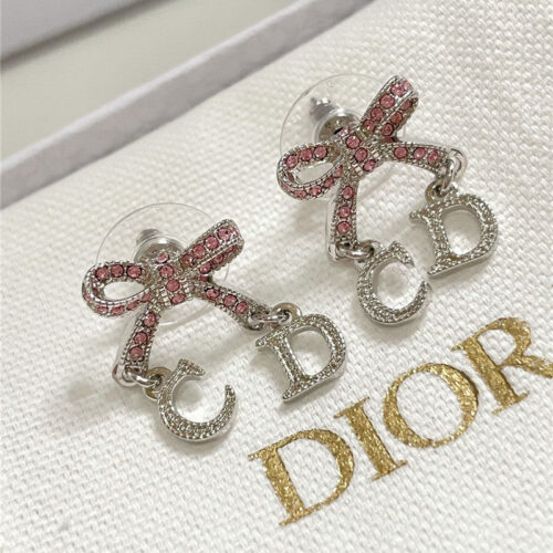 High Quality Luxury Dior Bow Earrings product detail
