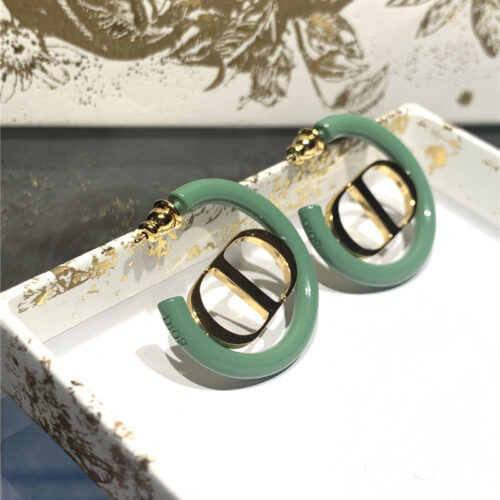 High Quality Luxury Dior Simple Cd Callout Metal Earrings product detail