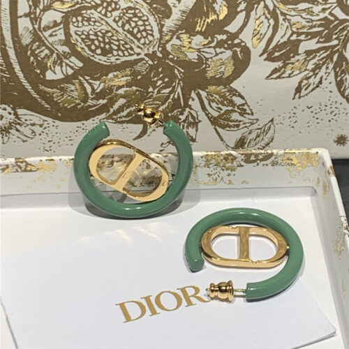 High Quality Luxury Dior Simple Cd Callout Metal Earrings product detail