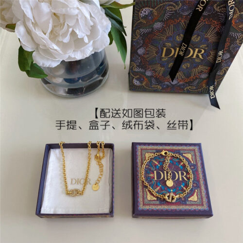 High Quality Luxury Dior Cd Chain Necklace