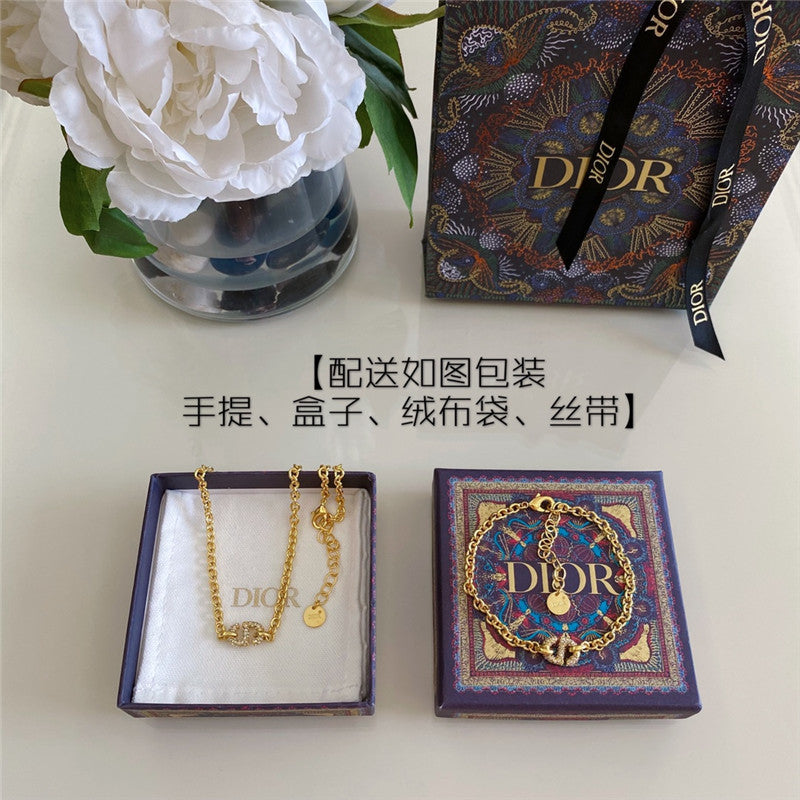 High Quality Luxury Dior Cd Chain Necklace
