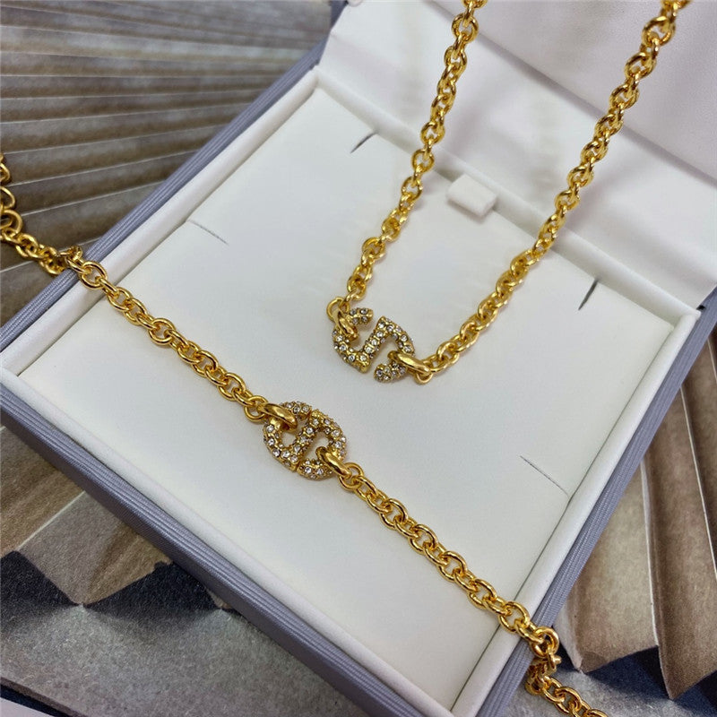 High Quality Luxury Dior Cd Chain Necklace product detail